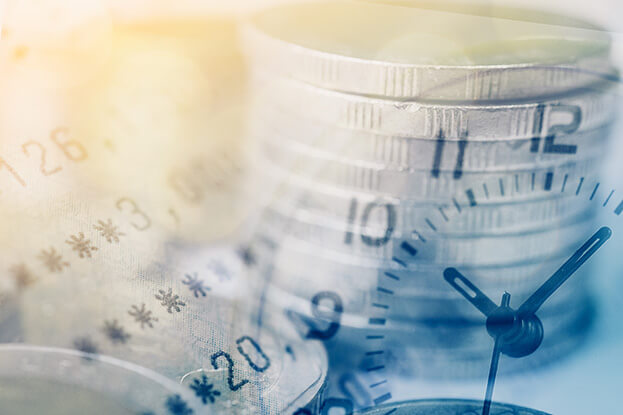 time and money collage